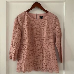 Scallop J Crew Lace Top
